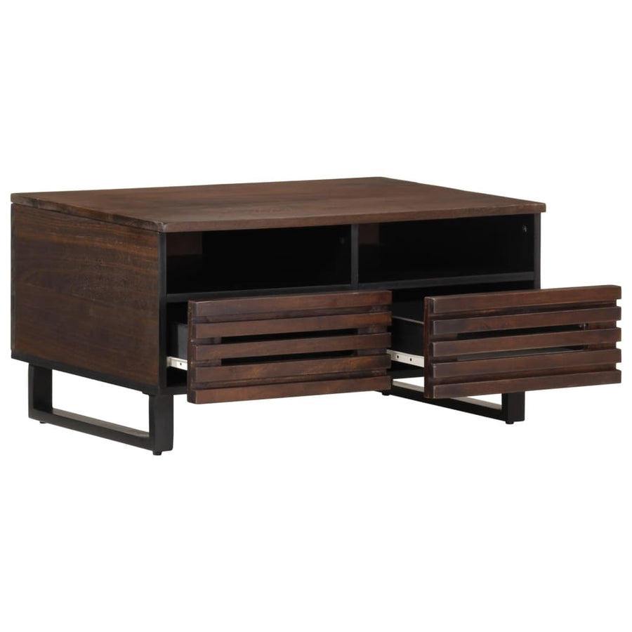 Salontafel 80x55x40 cm massief mangohout bruin
