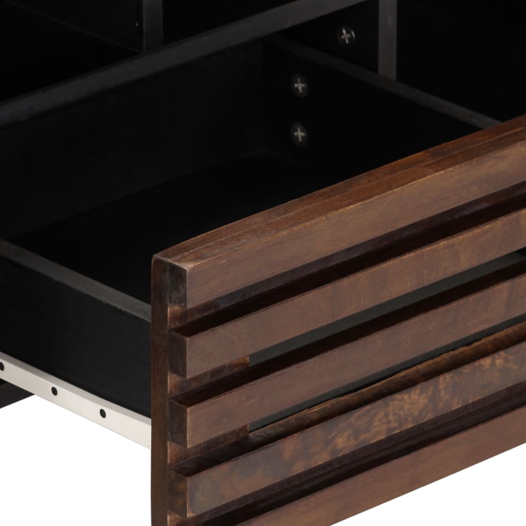 Tv-meubel 100x34x46 cm massief mangohout bruin