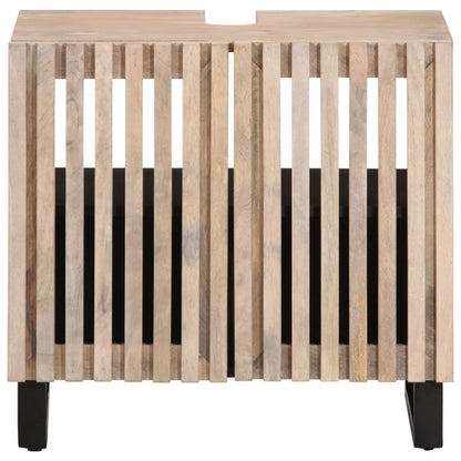 Wastafelkast 62x34x58 cm massief mangohout