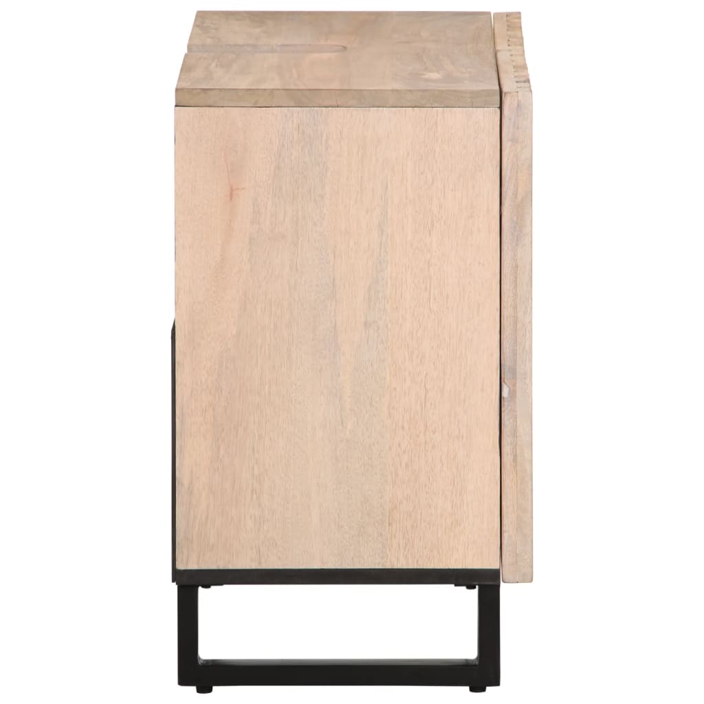 Wastafelkast 62x34x58 cm massief mangohout