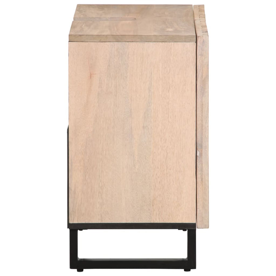 Wastafelkast 62x34x58 cm massief mangohout