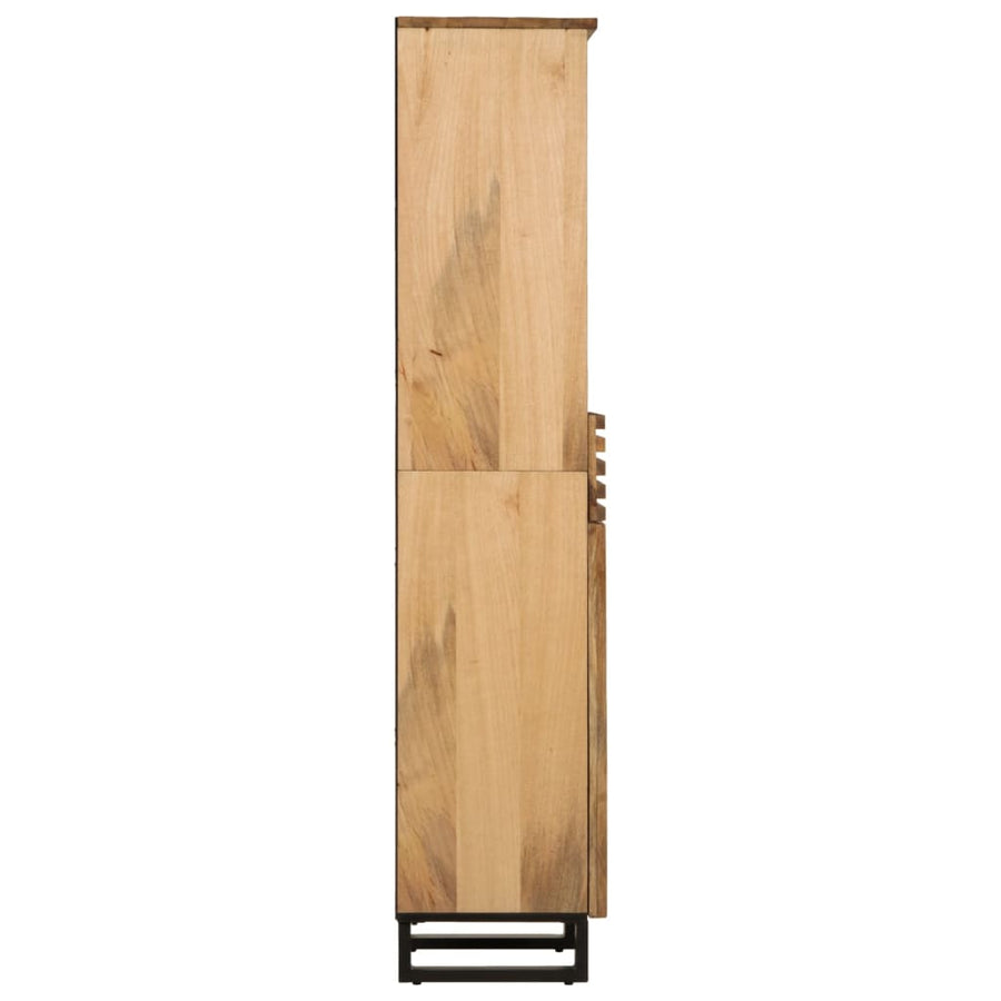 Dressoir 38x34x160 cm massief ruw mangohout