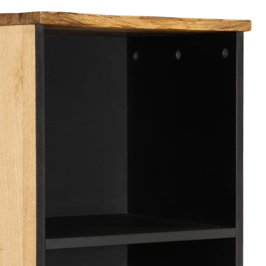 Dressoir 38x34x160 cm massief ruw mangohout