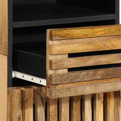 Dressoir 38x34x160 cm massief ruw mangohout