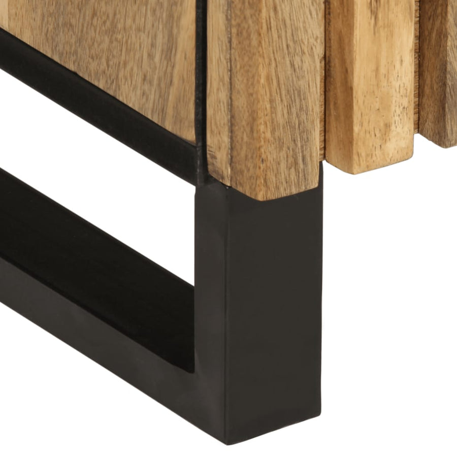 Dressoir 38x34x160 cm massief ruw mangohout