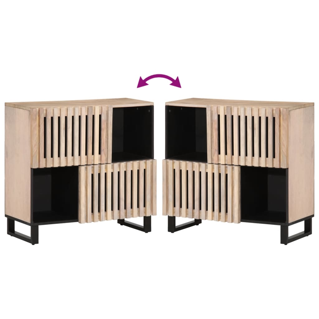 Dressoir 80x34x75 cm massief mangohout