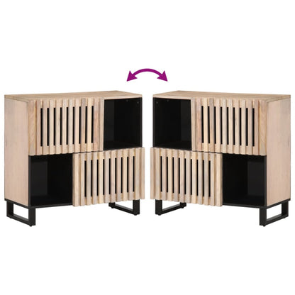 Dressoir 80x34x75 cm massief mangohout