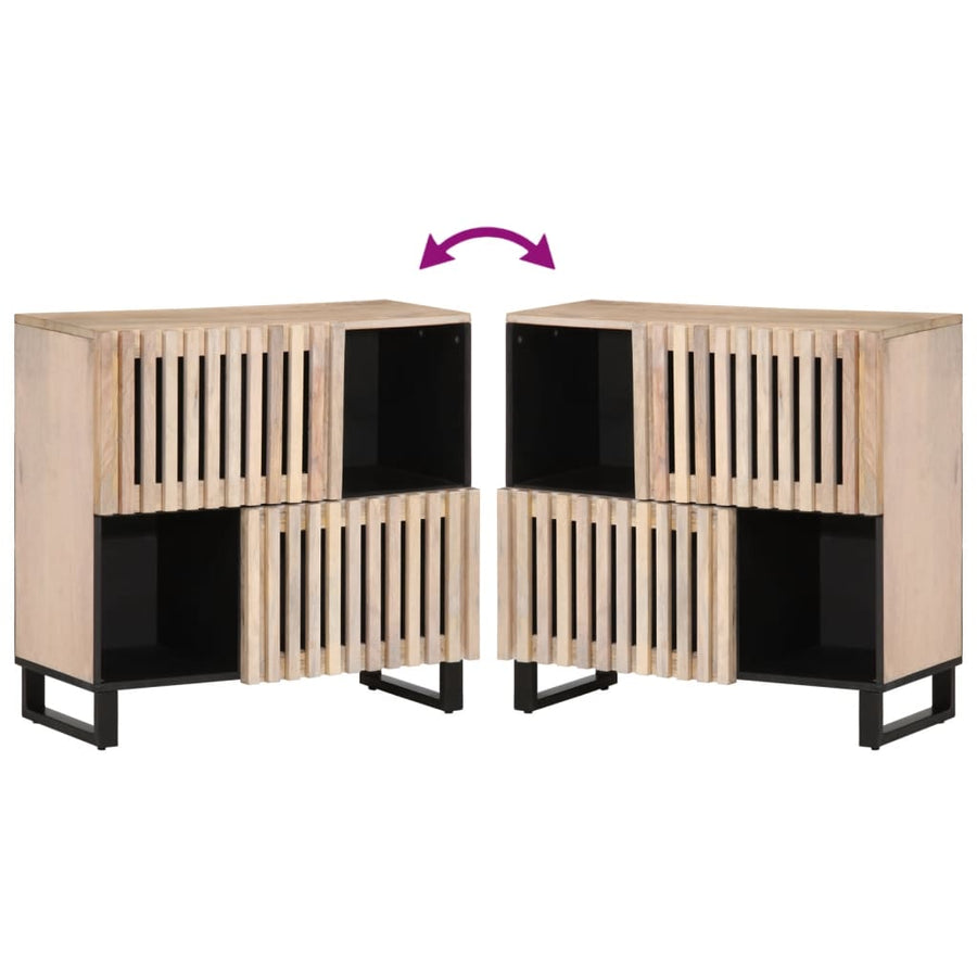Dressoir 80x34x75 cm massief mangohout