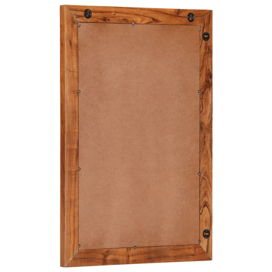 Badkamerspiegel 50x70 cm massief acaciahout en glas