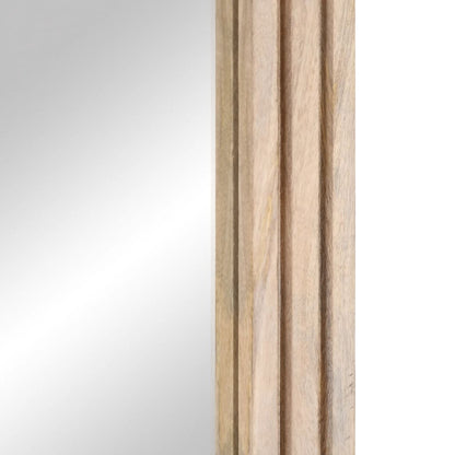 Badkamerspiegel 50x70 cm massief mangohout en glas