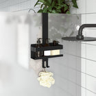 Shower caddy hanging brushed 304 stainless steel matt black