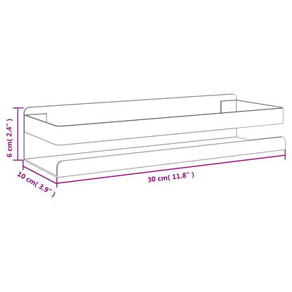 Doucherekje 30X10X6 Cm Geborsteld 304 Roestvrij Staal