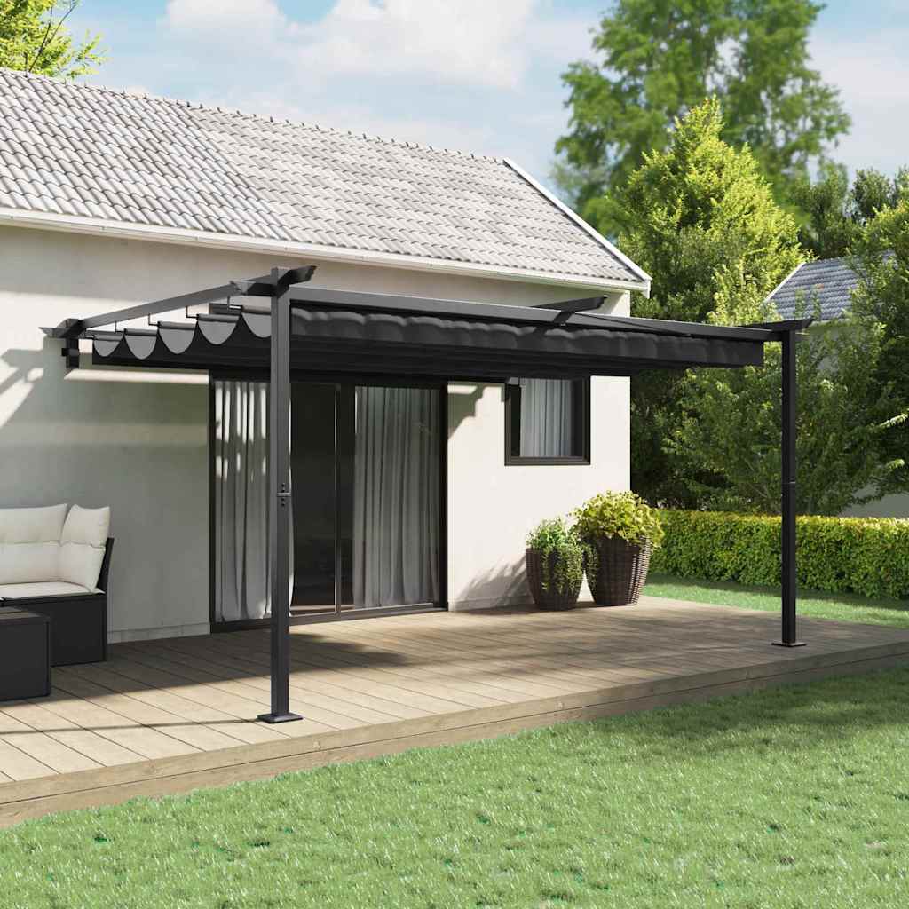 Paviljoen 400 x 300 x 200 cm Antraciet Polyester