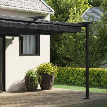 Paviljoen 400 x 300 x 200 cm Antraciet Polyester