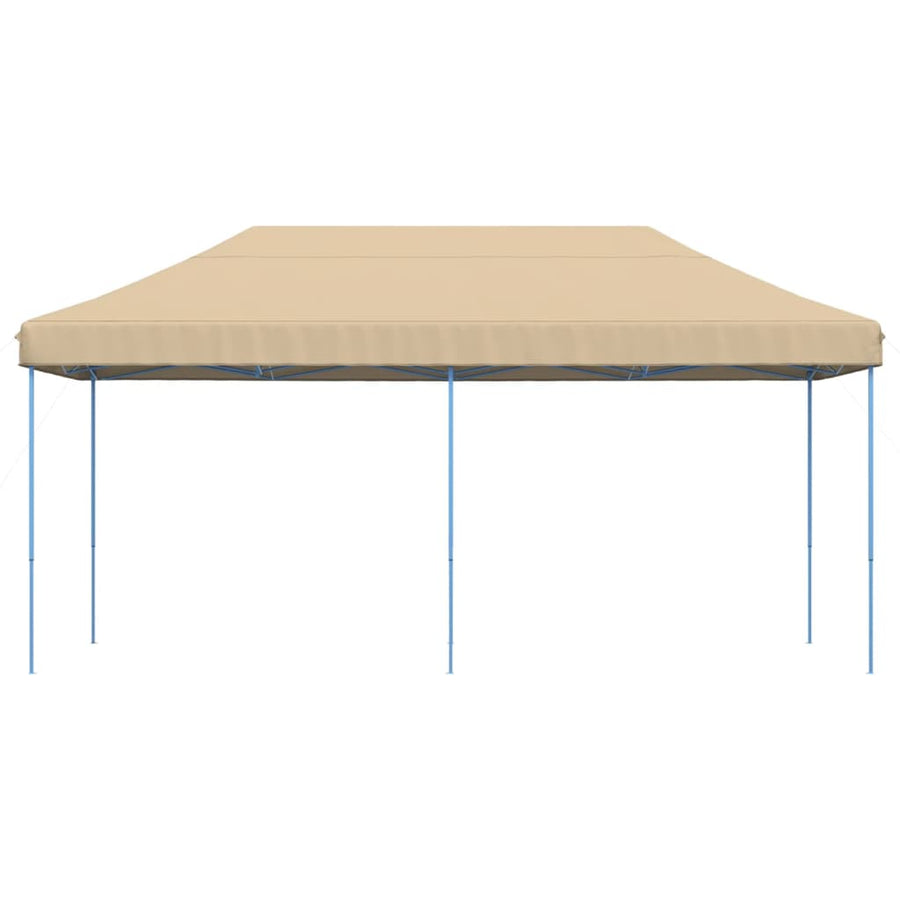 Partytent inklapbaar pop-up 580x292x315 cm beige