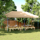 Foldable pop-up party tent 580x292x315 cm beige