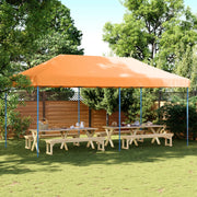 Partytent 580x292x315 cm inklapbaar oranje