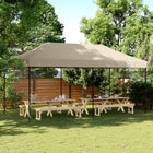 Pop-up folding party tent 580x292x315 cm taupe