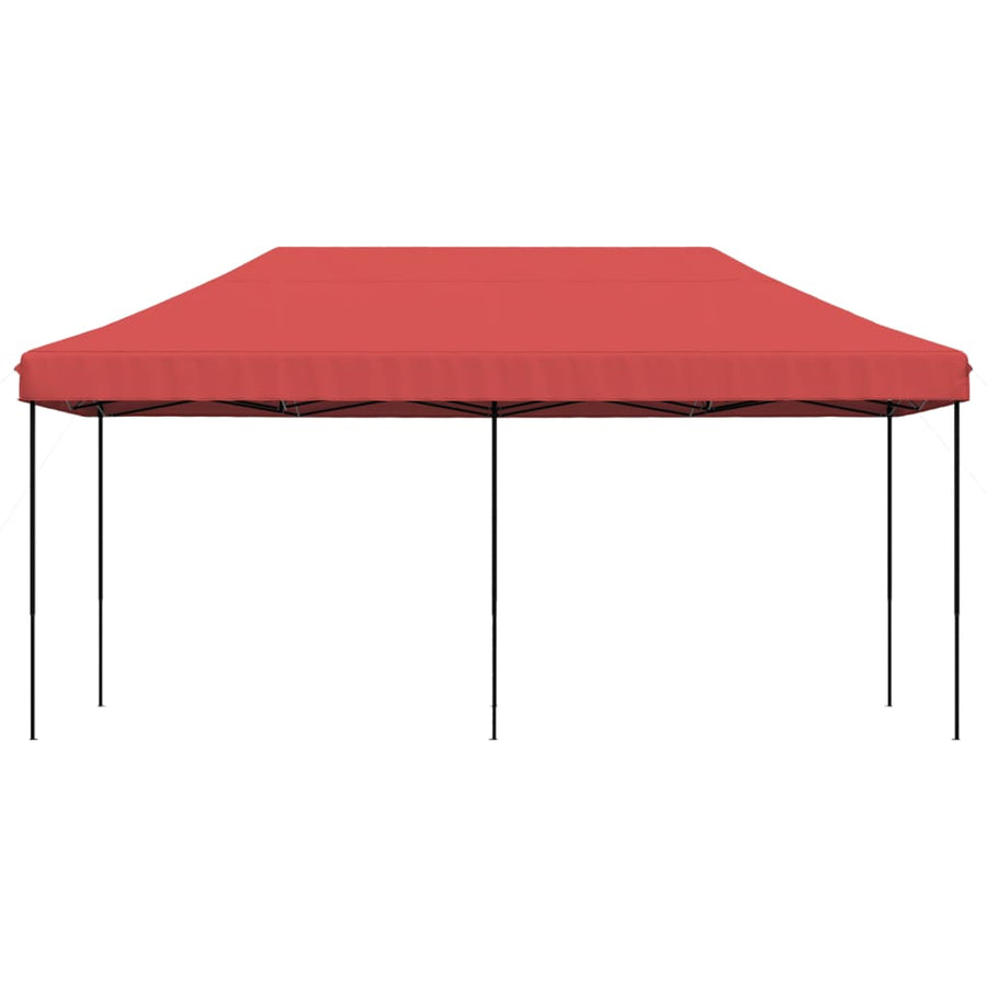 Partytent inklapbaar pop-up 580x292x315 cm bordeauxrood