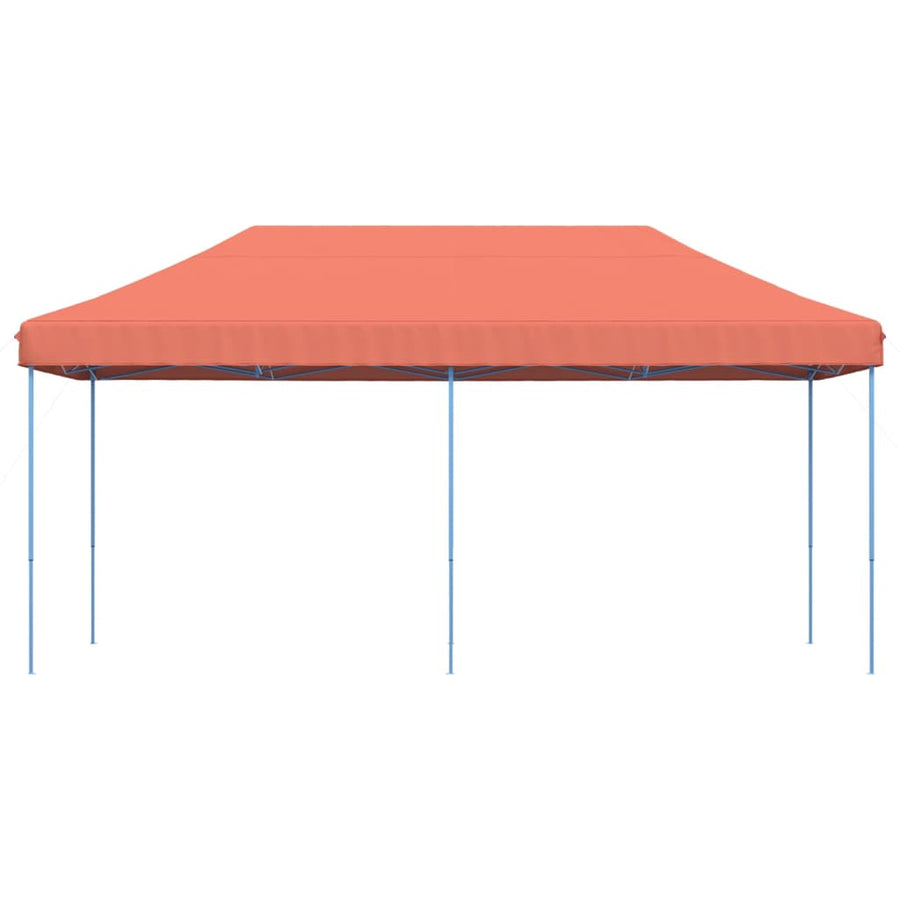 Partytent inklapbaar pop-up 580x292x315 cm terracotta