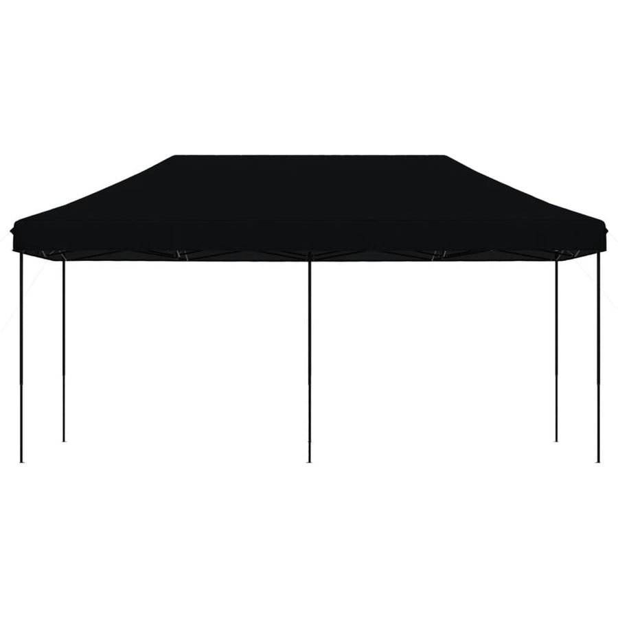 Partytent inklapbaar pop-up 580x292x315 cm zwart
