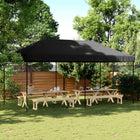 Pop-up Party Tent Foldable 580x292x315 cm Black