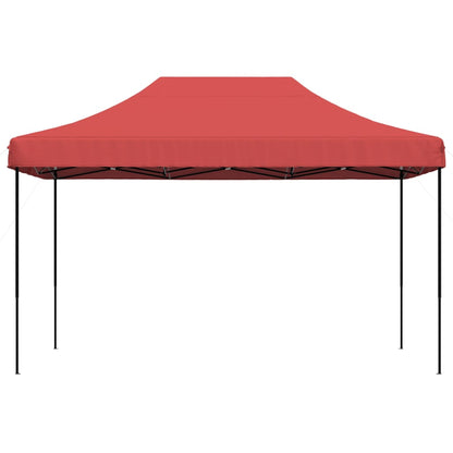 Partytent inklapbaar pop-up 440x292x315 cm bordeauxrood