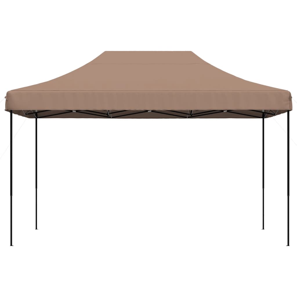 Partytent inklapbaar pop-up 440x292x315 cm bruin
