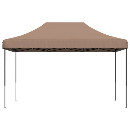 Partytent inklapbaar pop-up 440x292x315 cm bruin
