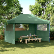 Partytent 440x292x315 cm groen met 3 zijwanden