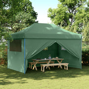 Partytent 440x292x315 cm groen met 4 zijwanden