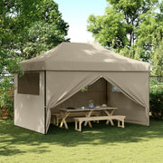 Partytent 440x292x315 cm taupe inklapbaar