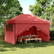 Partytent 440x292 cm bordeauxrood met 4 zijwanden