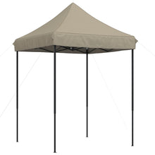 Partytent inklapbaar pop-up 200x200x306 cm taupe