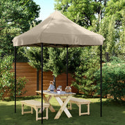 Pop-up folding party tent 200x200x306 cm taupe
