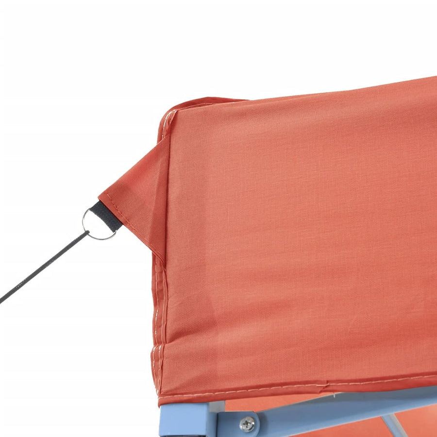 Partytent inklapbaar pop-up 200x200x306 cm terracotta