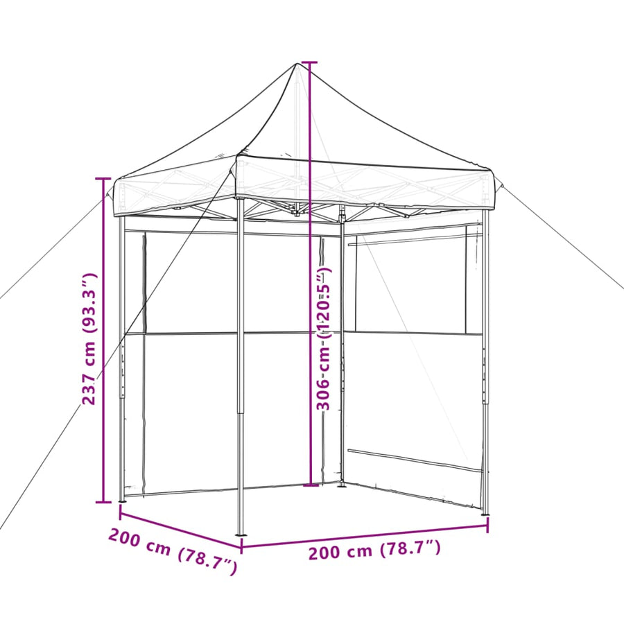 Partytent Inklapbaar Pop-Up Groen