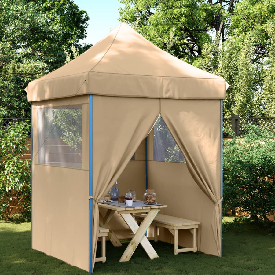Partytent Inklapbaar Pop-Up Beige