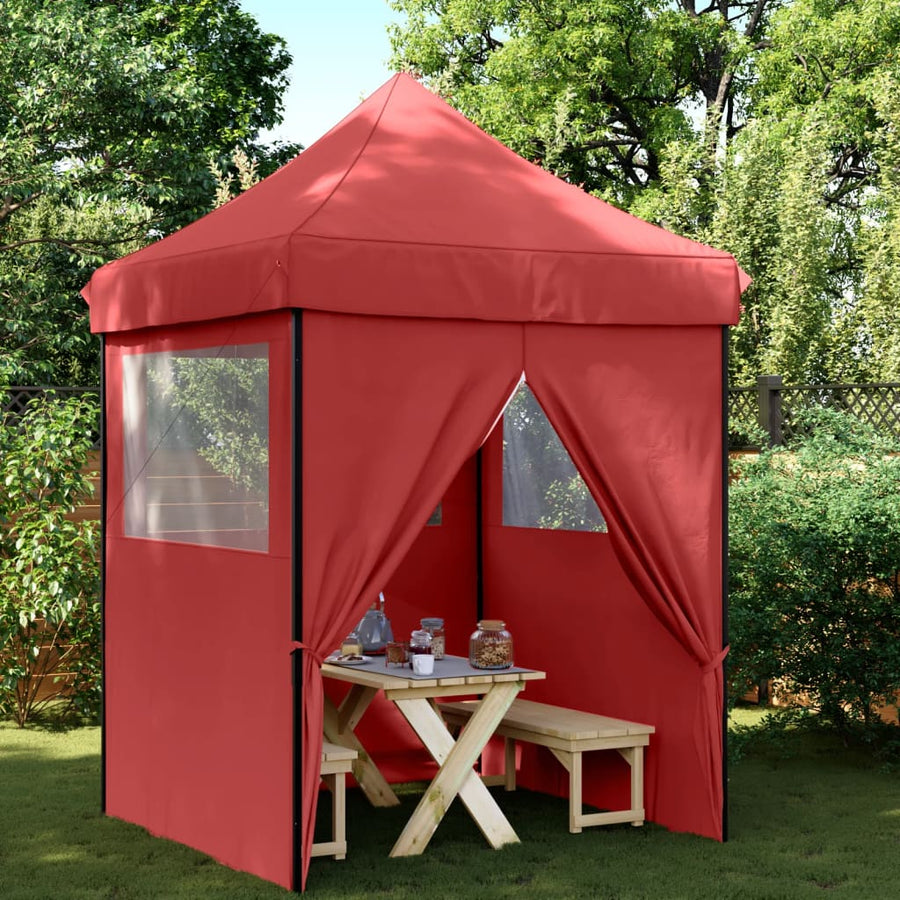 Partytent Inklapbaar Pop-Up Bordeauxrood