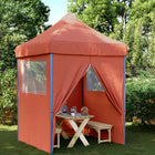 Partytent 3x3 m inklapbaar terracotta