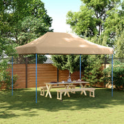 Partytent 410x279x315 cm beige inklapbaar