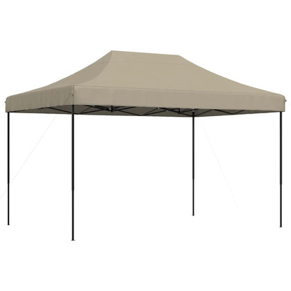 Partytent inklapbaar pop-up 410x279x315 cm taupe