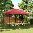 Pop-up foldable party tent 410x279x315 cm burgundy