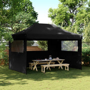 Partytent 410x279x315 cm inklapbaar zwart