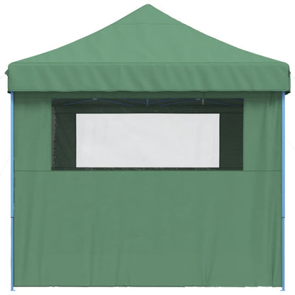 Partytent inklapbaar pop-up met 4 zijwanden groen