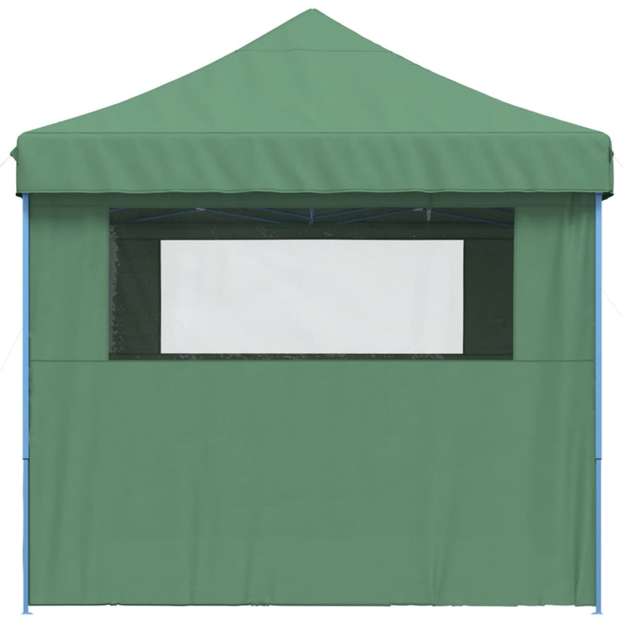 Partytent inklapbaar pop-up met 4 zijwanden groen