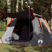 Dome tent 4-person quick release grey and orange