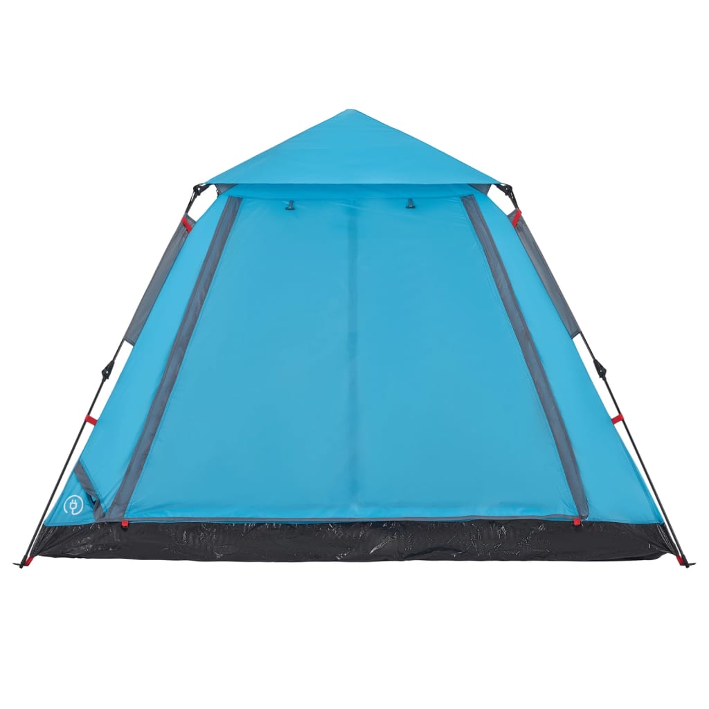 Koepeltent 5-persoons snelontgrendeling blauw