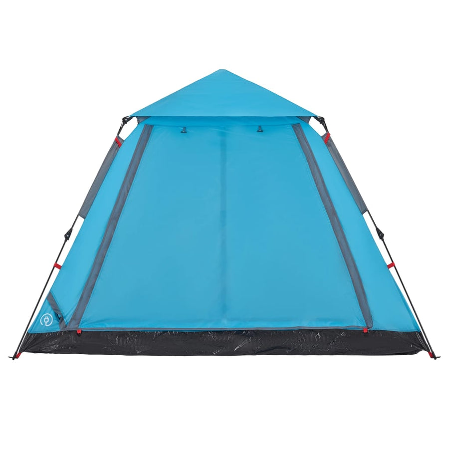 Koepeltent 5-persoons snelontgrendeling blauw