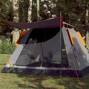 Koepeltent 5 personen 235x235x155 cm grijs oranje